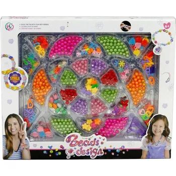 Dětské navlékací korálky Korálky navlékací s přívěsky kreativní set výroba dětská bižuterie