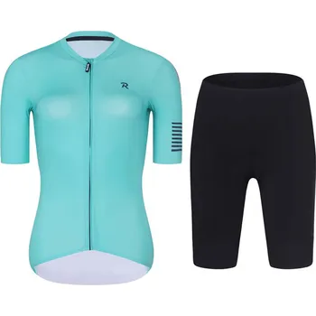 cyklistický dres RIVANELLE Cyklistický krátký dres a krátké kalhoty - VICTORIOUS ELITE - tyrkysová/černá