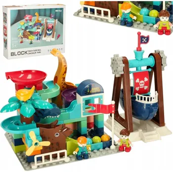 ostatní stavebnice Stavebnice kuličková dráha 121 dílů Bibi-inn