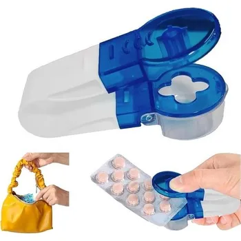 Lékovka Přenosná krabička na léky Mimi Engeliebe, zatlačovač na pilulky, zatlačovač tablet, malá krabička