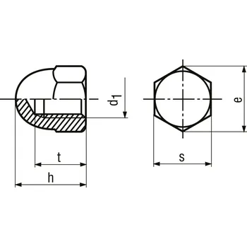Šroub matice šestihran ocel tř.6 TFč M6