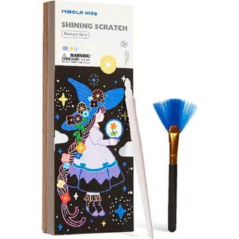 Dřevěná hračka Třpytivé vyškrabování Starlight Girls
