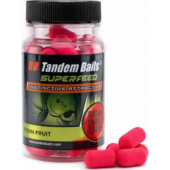 Boilies SuperFeed Fluo Mini Plovoucí Dumbells 30g Robin Fruit (Robinovo Ovoce)