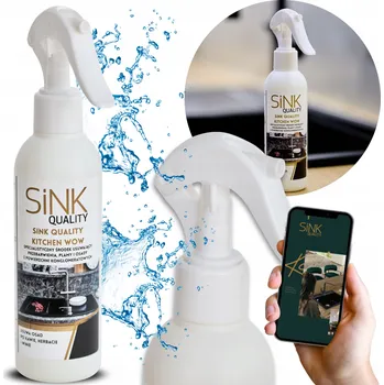 Čisticí PROSTŘEDEK na SKVRNY pro ČIŠTĚNÍ dřez Z ŽULY od mastných SKVRN a zabarvení