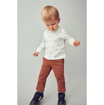 Kojenecké kalhoty Mayoral červená barva, 521 521.3F.Baby.9BYA 92X, vel. 104