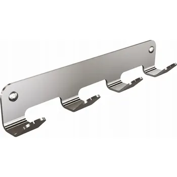 Věšák Tyč s háčky na kolíčky Andex stříbrná