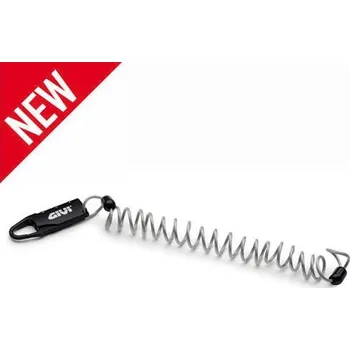 Zavazadlo na motocykl GIVI S221 lanko se zámkem na číselný kód, pro zamčení zipů a textilních zavazadel k motorce