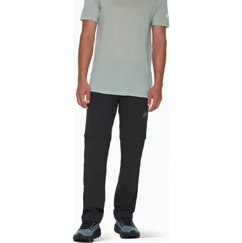 Pánské kalhoty Pánské trekové kalhoty Mammut Runbold IV Zip Off Regular black