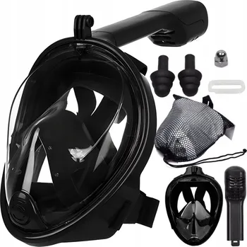 Potápěčská maska Dětská celoobličejová potápěčská Potápěčské Brýle se šnorchlem RETOO R-S032 černá