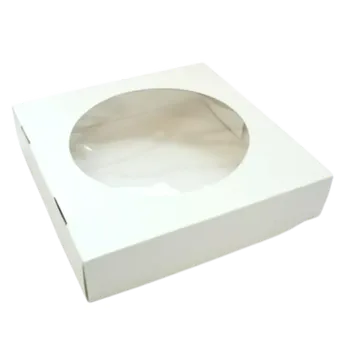 Dortová krabice s průhledným okénkem 31x31x8 cm