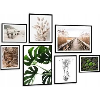 Obraz VELKÁ SADA 7 kusů Obrázků BEZ RÁMU KP195 (pouze plátna)