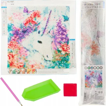 Obraz DIAMANTOVÁ VÝŠIVKA / DIAMANTOVÉ MALOVÁNÍ 3D - JEDNOROŽEC