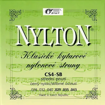 Struna pro kytaru a smyčcový nástroj Gorstrings Nylton CS4-SB Medium Tension Black