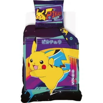 Povlečení Dětské povlečení Pokémon Pikachu Bleskový útok