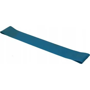 MINI BAND posilovací guma 60x5 cm, latexová odporová guma / páska, 0,6 mm, modrá