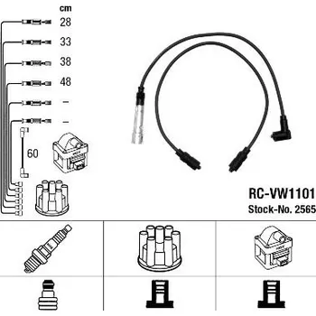 Zapalovací kabel Sada kabelů pro zapalování NGK RC-VW1101