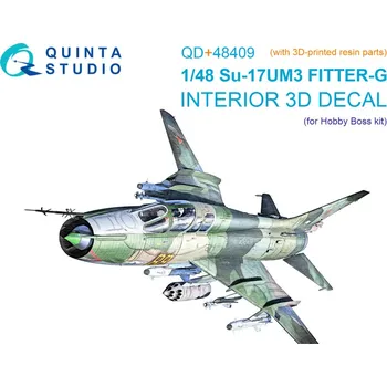 Plastikový model Quinta studio 1/48 Su-17UM3 3D-Print.&col.interior (HOBBYB)