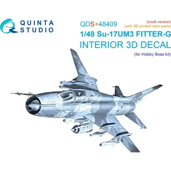 Plastikový model Quinta studio 1/48 Su-17UM3 3D&col.interior (HOBBYB) SMALL