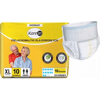 Inkontinenční kalhotky Plenkové Kalhotky KAREIN Overnight XL 10 ks, ochrana až 16 h