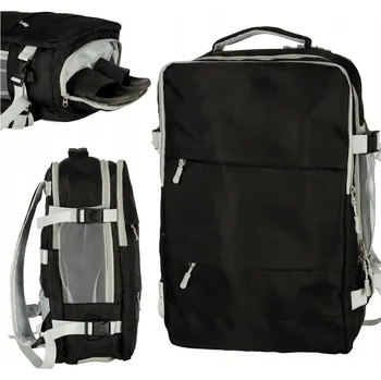 Městský batoh Černý turistický Batoh Ikonka