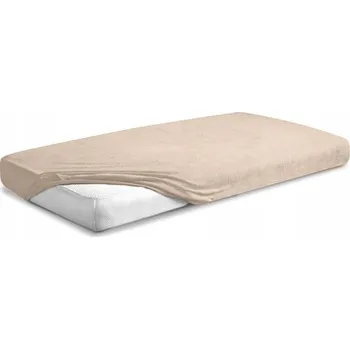 Prostěradlo Froté Prostěradlo s Gumou 130/140x190/200 PREMIUM Béžové