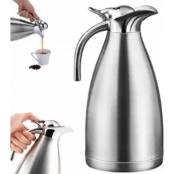 2L TERMOSKA TURISTICKÝ OCELOVÝ VELKÝ STŘÍBRNÝ