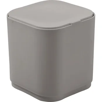 Odpadkový koš SEVENTY stolní odpadkový koš výklopný, plast ABS, béžová