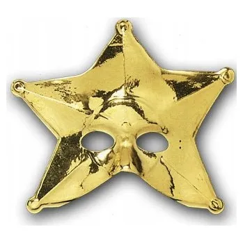 Kamuflážní maska TWM Metallic Star Gold, univerzální velikost