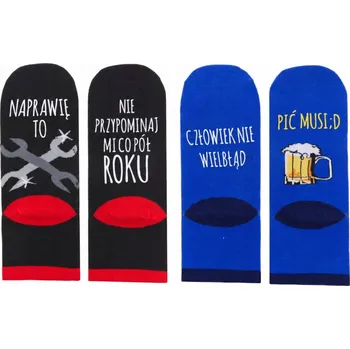 Pánské ponožky Moraj Ponožky ponožky s vtipnými nápisy, vtipné, černé, velikost 39-42