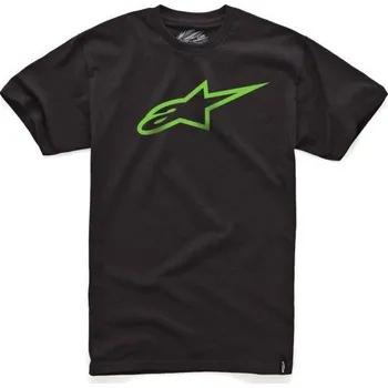 Pánské tričko ALPINESTARS triko AGELESS black/green - XL