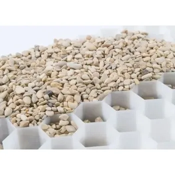 Venkovní dlažba OZY Štěrková stabilizační rohož GravelGrid 160x120cm bílá