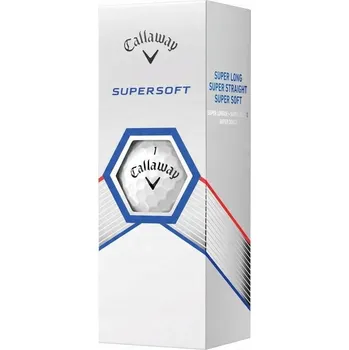 Golfový míček Golfové míčky CALLAWAY SUPERSOFT 2023 bílé, 3 ks