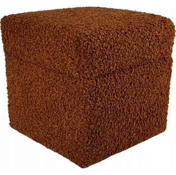 Taburet Taburet čalouněný Max Mebels hnědý