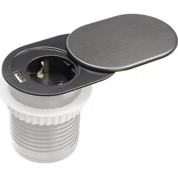 Elektrická zásuvka Elektrická Zásuvka na desku Plast-Rol bílá