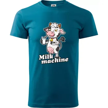 Milk machine - Klasické pánské triko vyšší gramáže - XS ( Petrolejová )