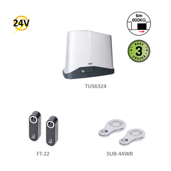 900KTUS6324KS TURBO S KIT pro posuvné brány do 600kg, 24V