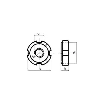 Matice matice kruhová nerez A2 M75