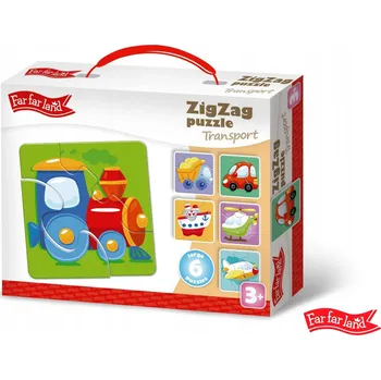 Puzzle Puzzle Kraftika 18 dílků Puzzle Farfarland ZigZag - „Doprava“