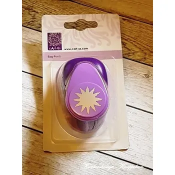 Set školních potřeb Děrovač fialový - sluníčko, velikost motivu cca 25 mm