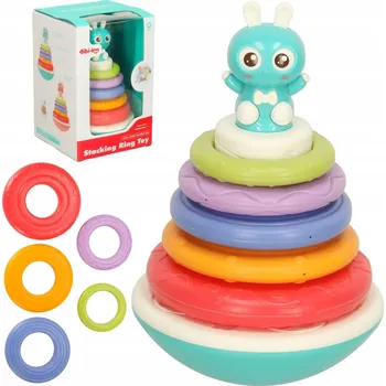 Panáček vstaváček senzorická hračka modrá