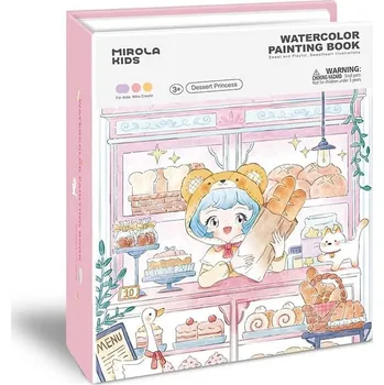 omalovánky Kreativní kniha Malování vodovými barvami Dessert Princess