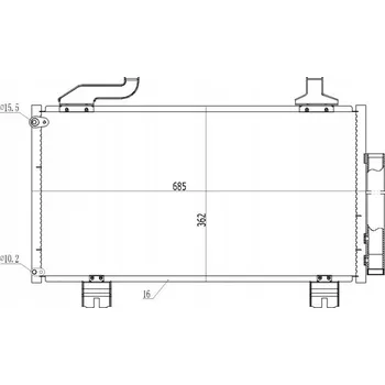 Výparník klimatizace Hart 612 210 Kondenzátor klimatizace