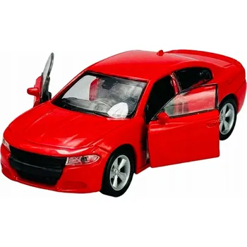 autíčko WELLY 2016 DODGE CHARGER R/T ČERVENÝ 1:34 NOVÝ KOVOVÝ MODEL 43742