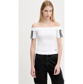 Dámské tričko Tričko adidas Originals Bandeau Ss JV9741 bílá 00X, vel. XS