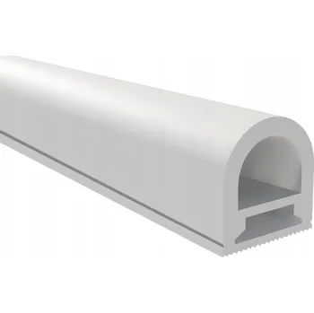 LED páska LED profil silikonový půlkulatý K20 bílý - kryt / difuzor pro LED pásky