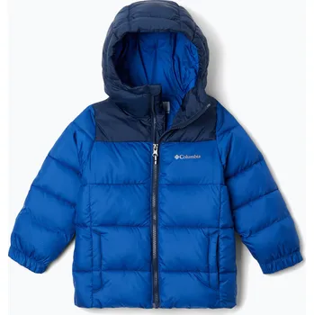 Chlapecká bunda Dětská zateplená bunda Columbia Puffect Hooded mountain blue/collegiate navy