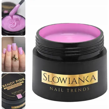 Lak na nehty Slowianka Stavební Gel s tixotropií, odstín růžová (tixotropic) 15g Trendy Pink BEZ TPO