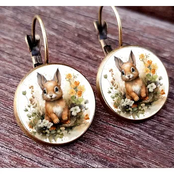 Náušnice Prosperk Náušnice z pryskyřice zajíček