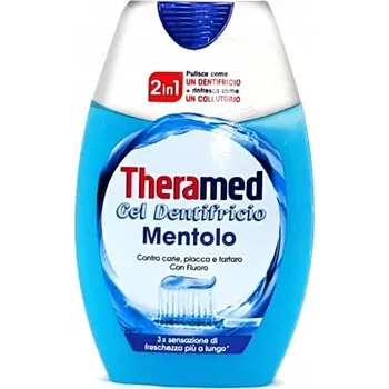 Dentální hygiena Mentolová zubní pasta a ústní voda 2 v 1 75 ml