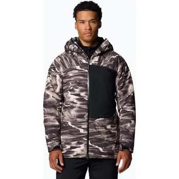 Sportovní oblečení Pánská lyžařská bunda Columbia Winter District III Printed dark stone windblown print